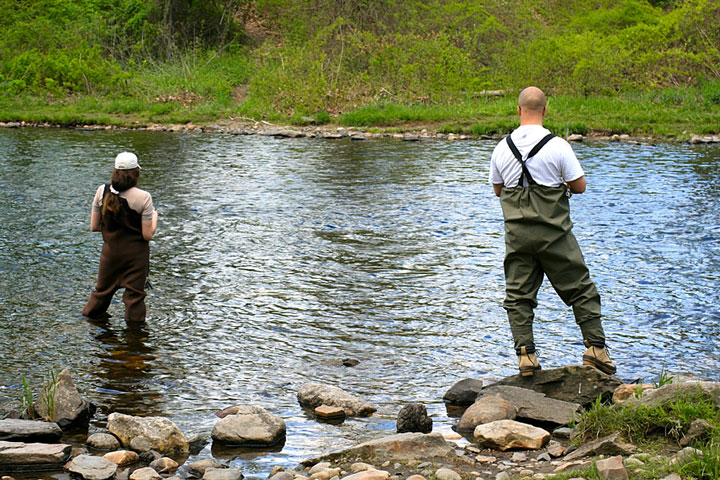 fishing on Connecticut's Farmington River