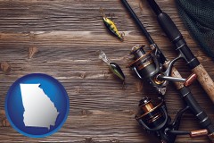 georgia fishing rods and reels