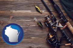 wisconsin fishing rods and reels