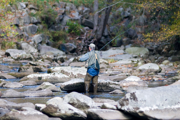 fly fishing - Great Smoky Mountains National Park